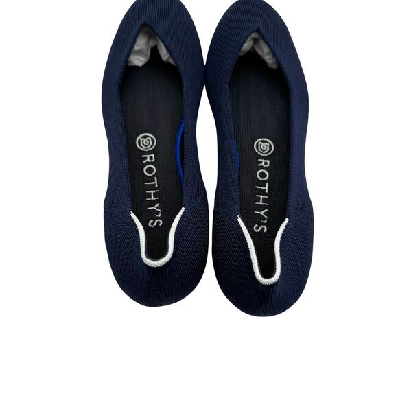 Rothy’s The Flat Maritime Navy Retired White Halo Women’s Size 9 - Picture 5 of 8